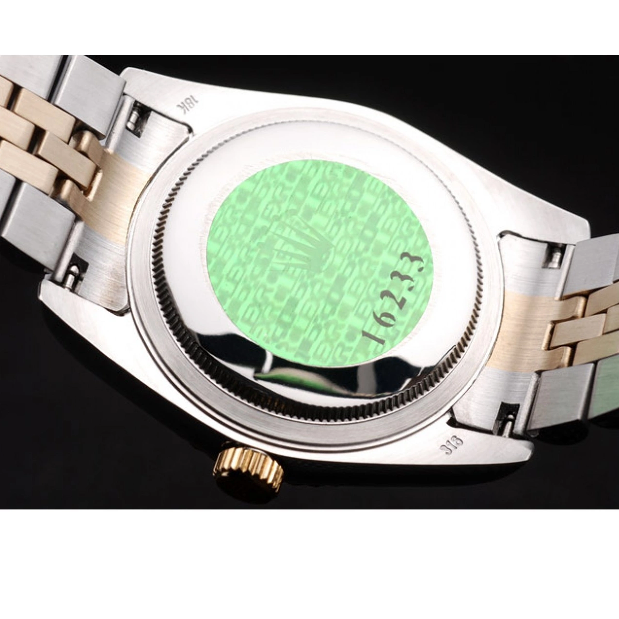 AAA Replica Watches 18k DateJust Dial Two Silver Steel Plated Stainless Gold Rolex 98084 Tone 0801
